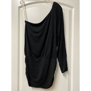 Boston Proper One Shoulder Ruched Side Long Sleeve